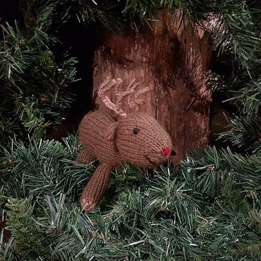 Standing Reindeer Knitting Pattern PDF Download