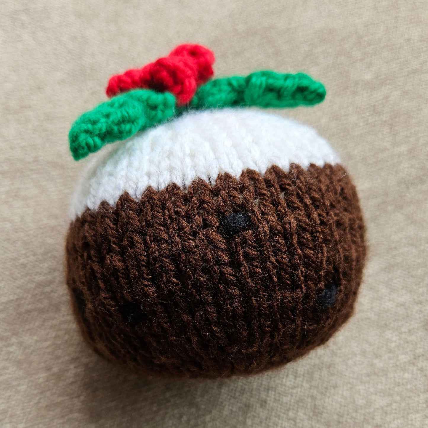 Big Christmas Pudding Knitting Pattern PDF Download