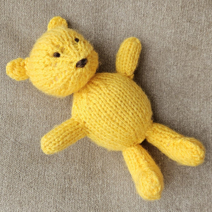 Classic Winnie the Pooh Knitting Pattern PDF Download - Fitting in Knitting