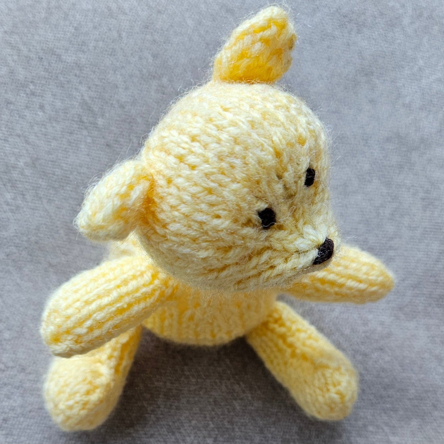 Classic Winnie the Pooh Knitting Pattern PDF Download - Fitting in Knitting