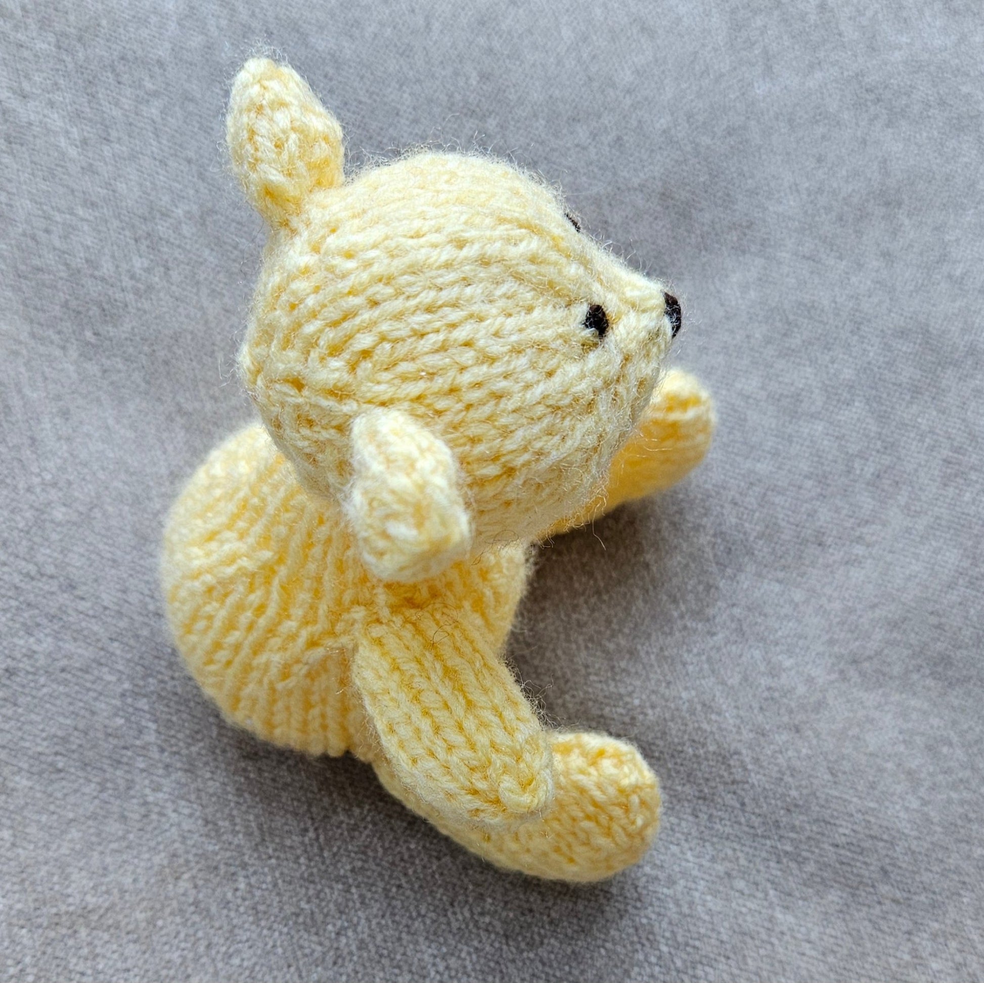 Classic Winnie the Pooh Knitting Pattern PDF Download - Fitting in Knitting