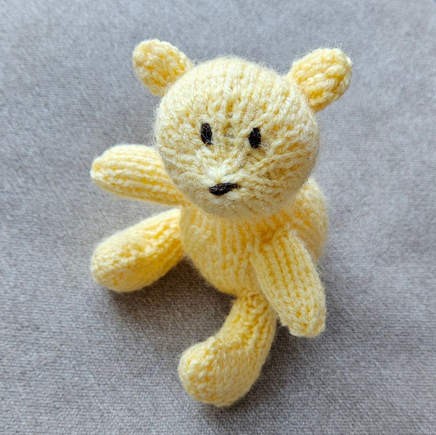 Classic Winnie the Pooh Knitting Pattern PDF Download - Fitting in Knitting