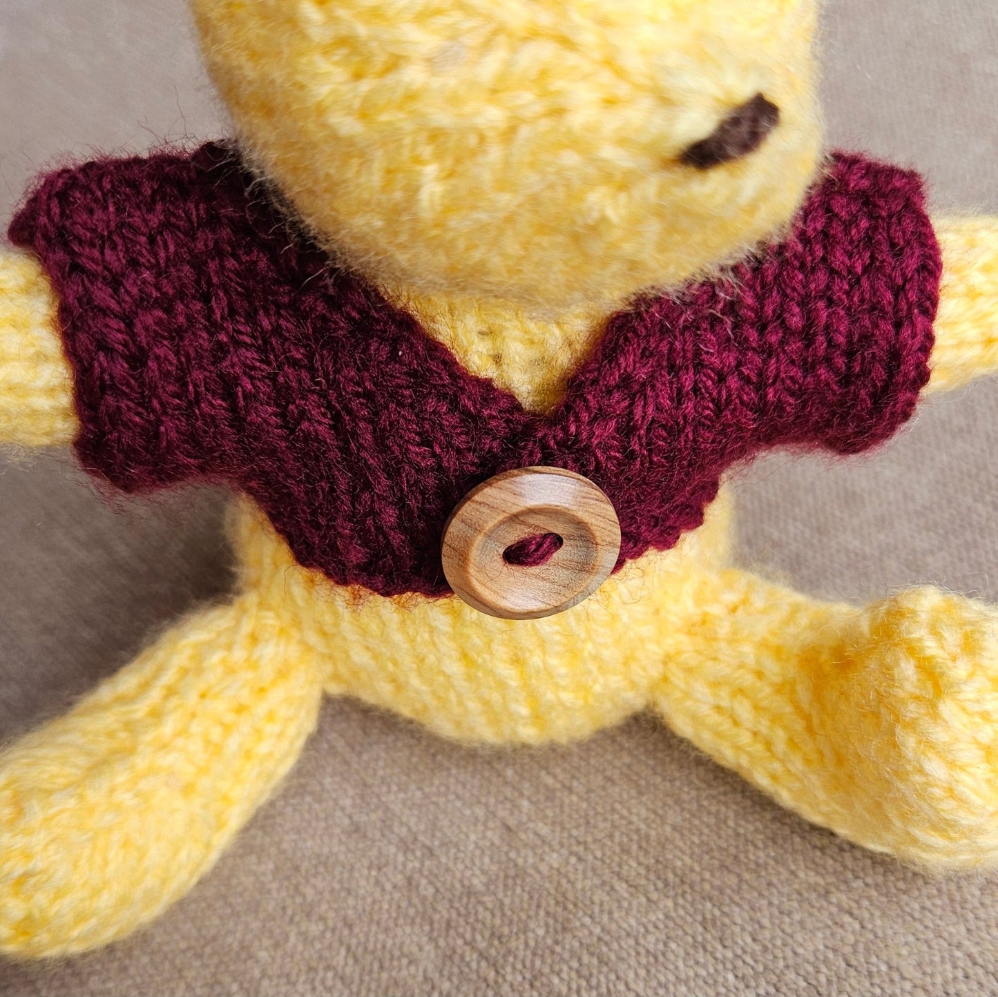 Classic Winnie the Pooh Knitting Pattern PDF Download - Fitting in Knitting