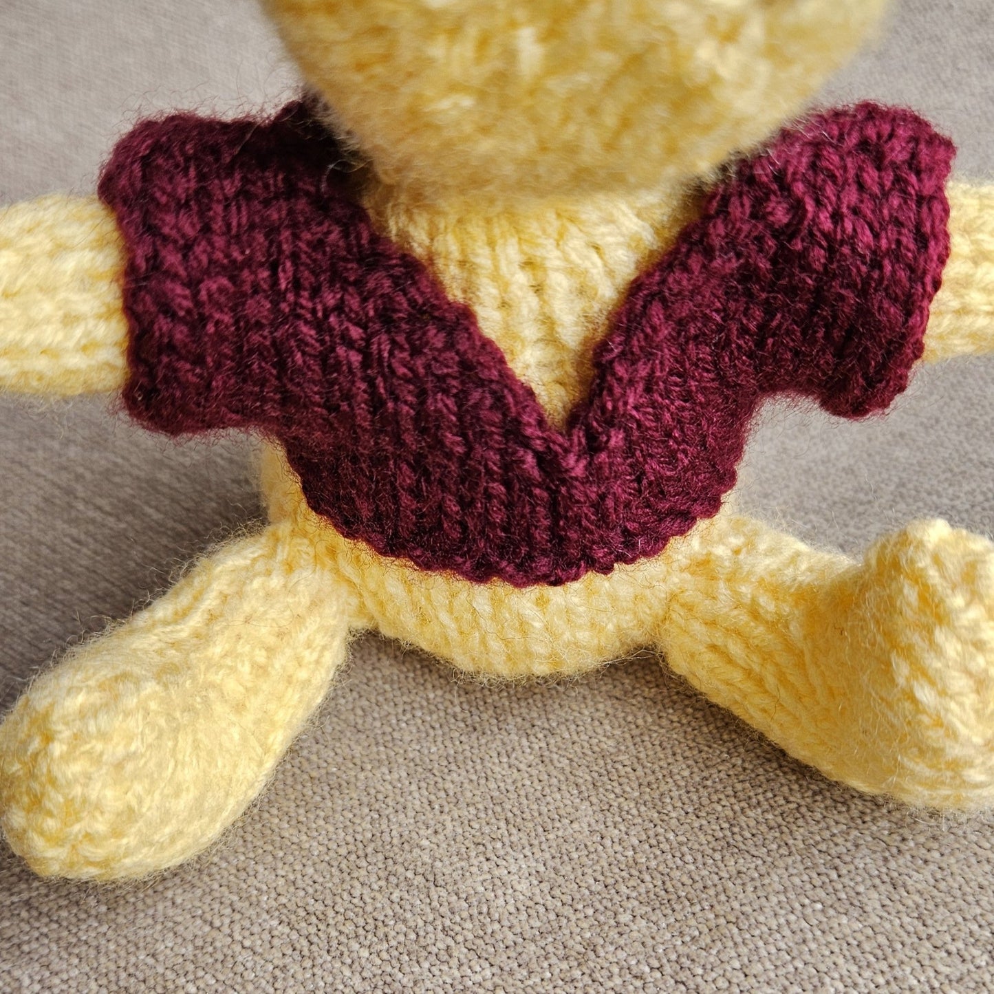 Classic Winnie the Pooh Knitting Pattern PDF Download - Fitting in Knitting