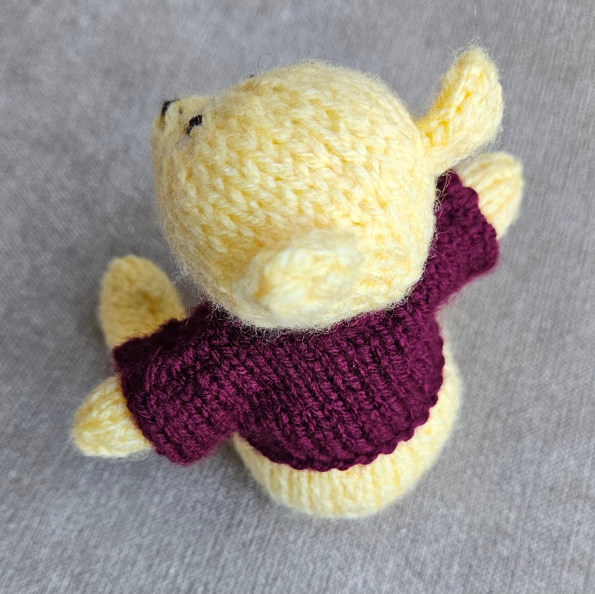 Classic Winnie the Pooh Knitting Pattern PDF Download - Fitting in Knitting
