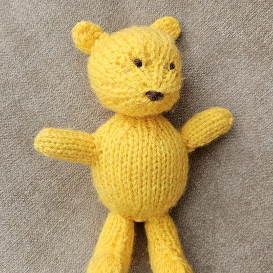 Classic Winnie the Pooh Knitting Pattern PDF Download - Fitting in Knitting