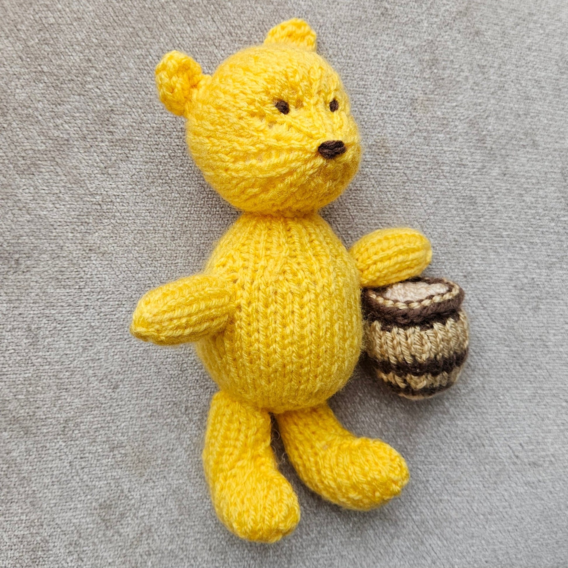 Classic Winnie the Pooh Knitting Pattern PDF Download - Fitting in Knitting