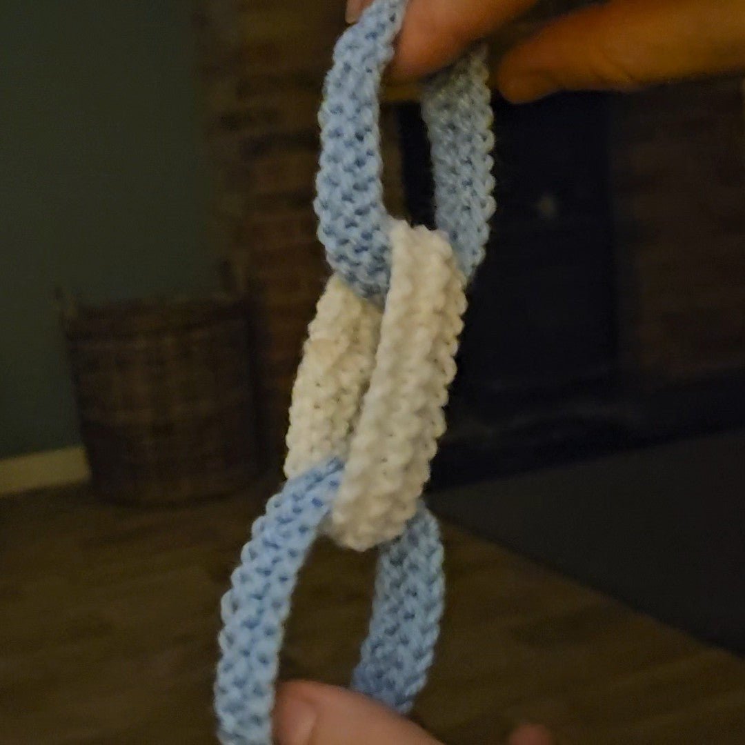 Napkin Rings and Knitted Paper Chains Knitting Pattern PDF Download - Fitting in Knitting