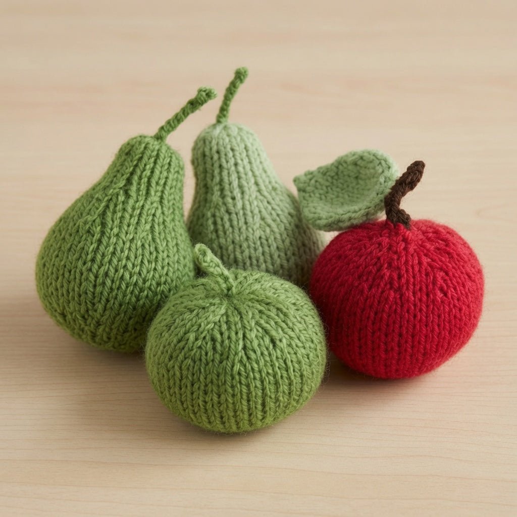 Apples & Pears Knitting Pattern PDF Download - Fitting in Knitting