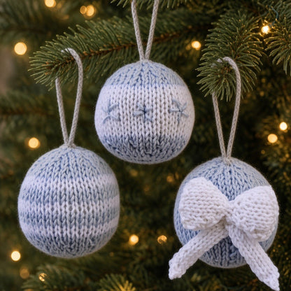 Bauble Knitting Pattern PDF Download - Fitting in Knitting