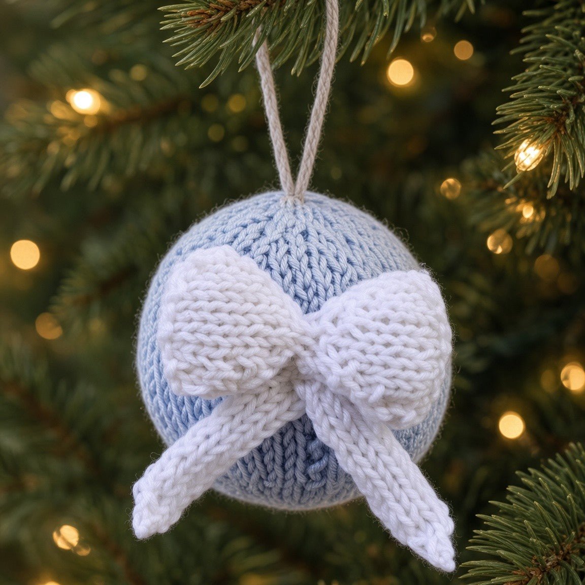 Bauble Knitting Pattern PDF Download - Fitting in Knitting