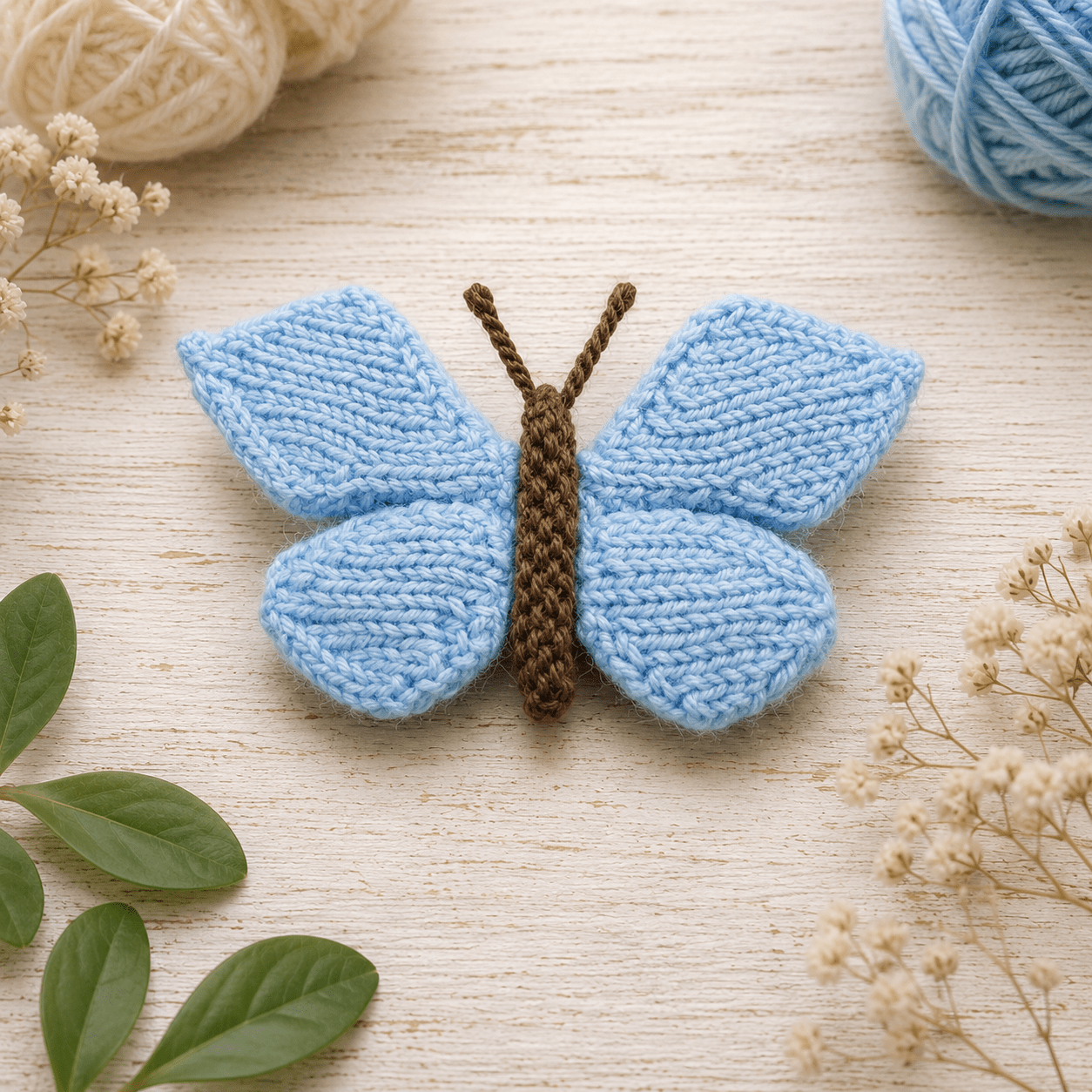 Butterfly Knitting Pattern PDF Download - Fitting in Knitting