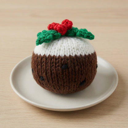 Big Christmas Pudding Knitting Pattern PDF Download - Fitting in Knitting