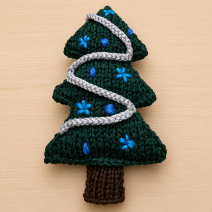 Medium Christmas Tree Knitting Pattern PDF Download - Fitting in Knitting