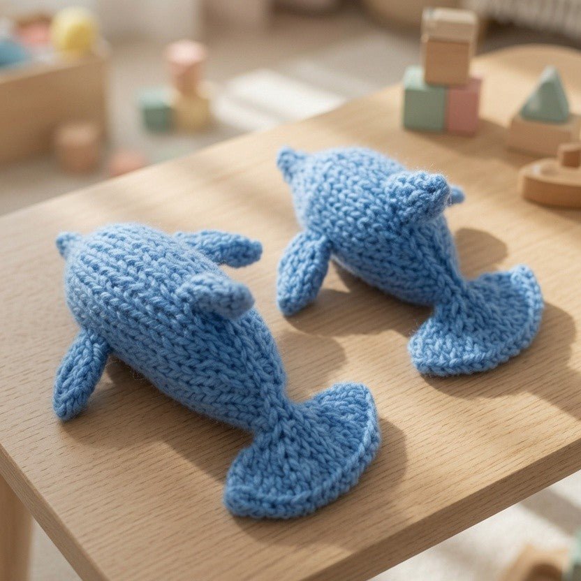 Dolphin Knitting Pattern PDF Download - Fitting in Knitting