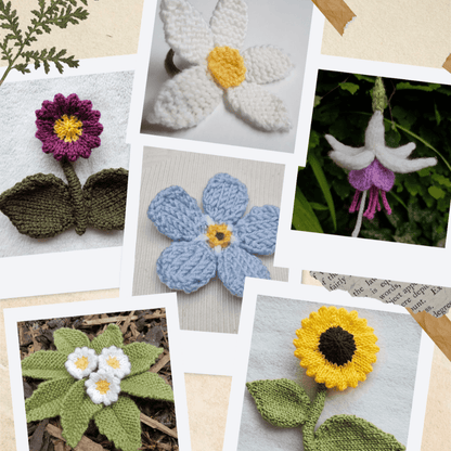 Flower Bundle! PDF Download of Floral Designs - Fitting in Knitting