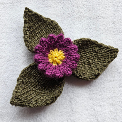 Flower Knitting Pattern PDF Download - Fitting in Knitting