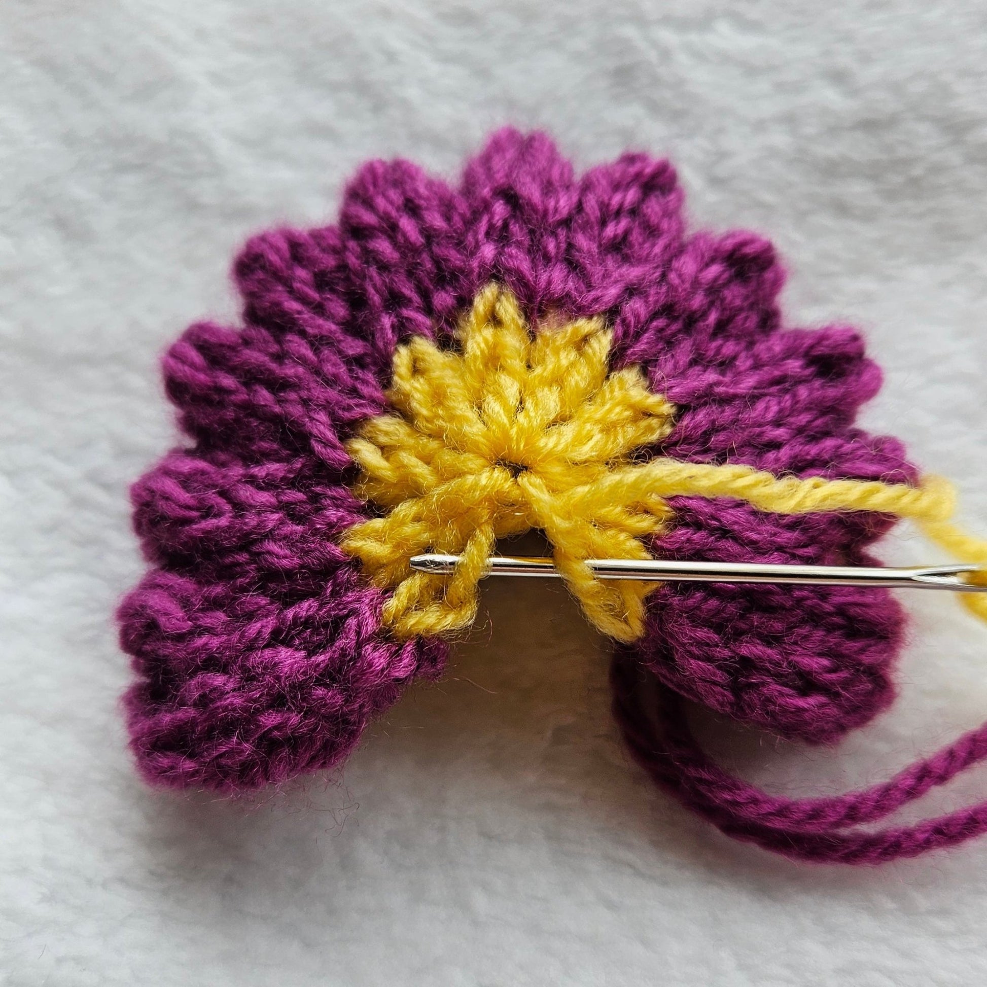Flower Knitting Pattern PDF Download - Fitting in Knitting