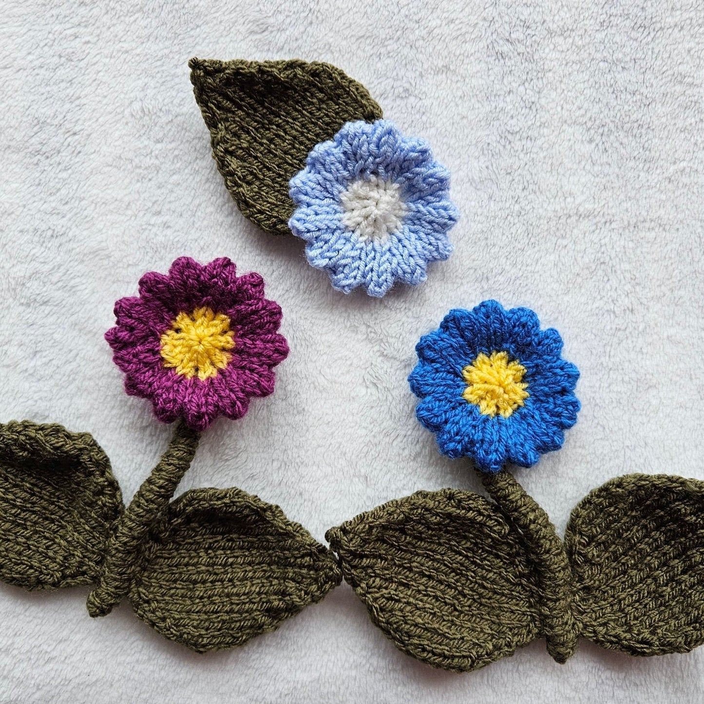 Flower Knitting Pattern PDF Download - Fitting in Knitting