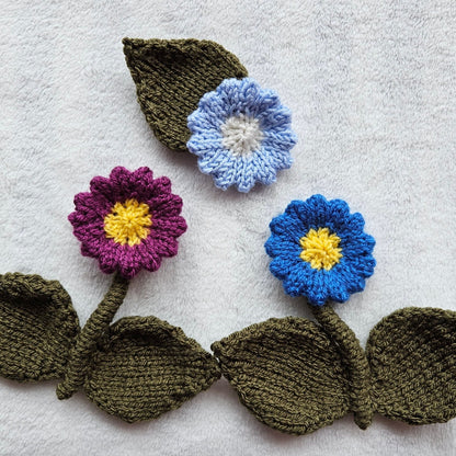 Flower Knitting Pattern PDF Download - Fitting in Knitting