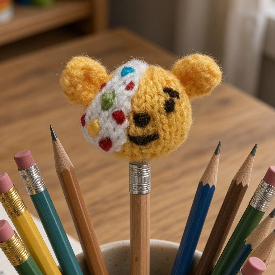 Pudsey Bear Knitting Pattern PDF Download - Fitting in Knitting