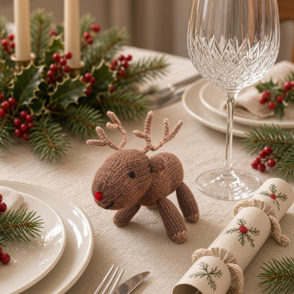 Standing Reindeer Knitting Pattern PDF Download - Fitting in Knitting