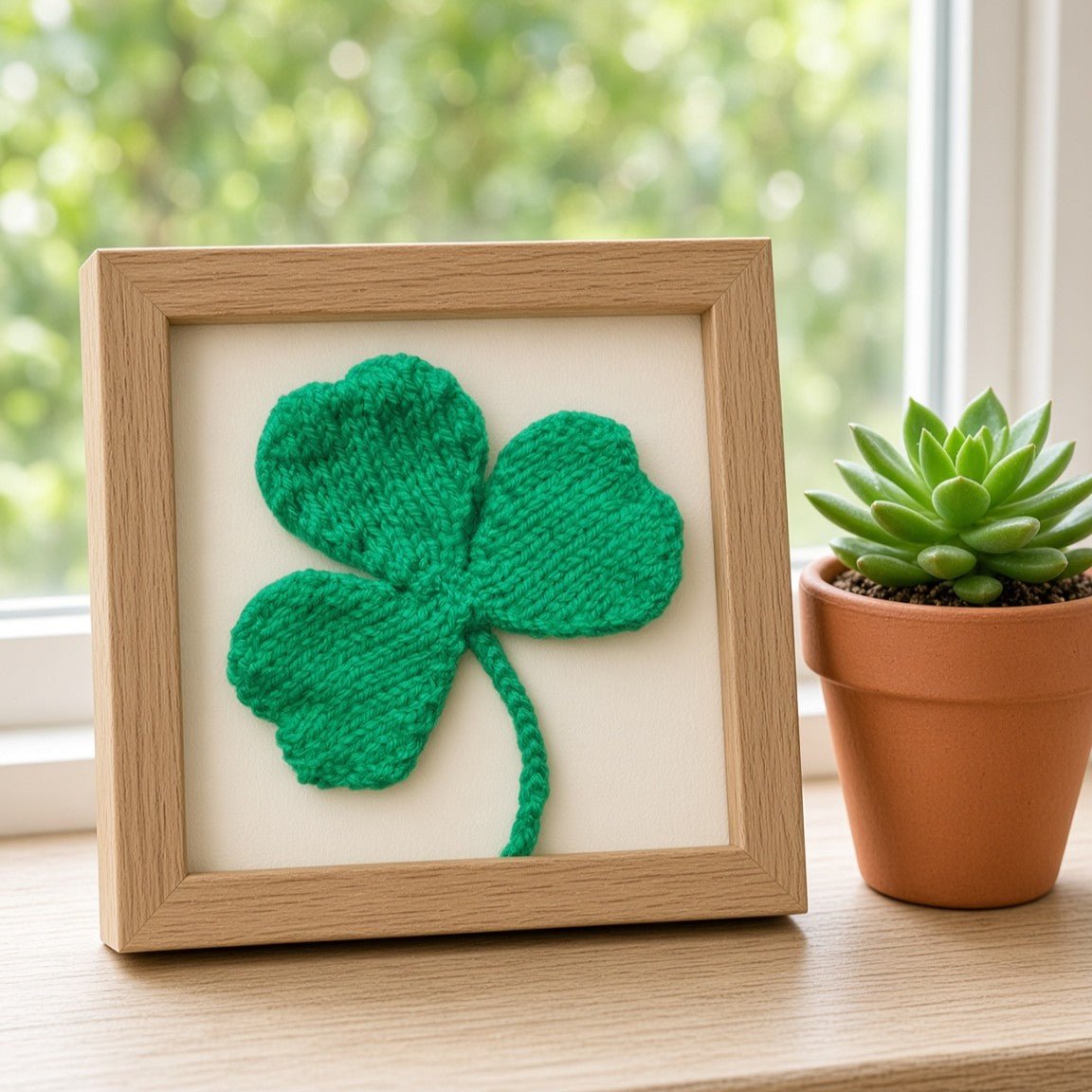 Shamrock Knitting Pattern PDF Download - Fitting in Knitting