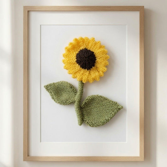 Sunflower Knitting Pattern PDF Download - Fitting in Knitting