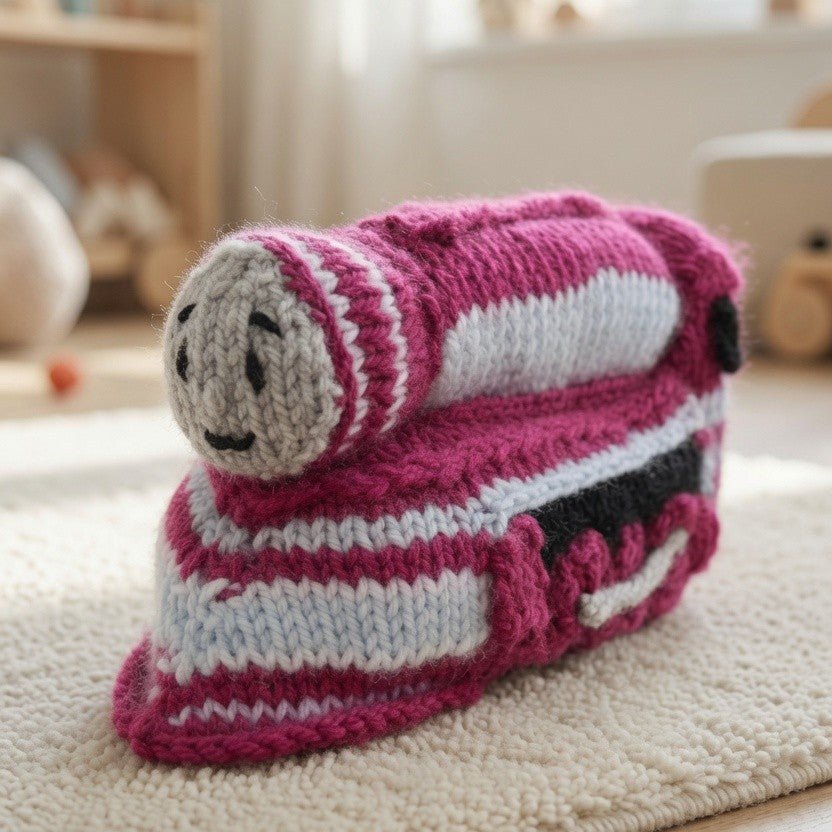 Caitlin Train Knitting Pattern PDF Download (Based on Thomas & Friends) - Fitting in Knitting