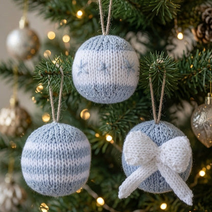 Bauble Knitting Pattern PDF Download - Fitting in Knitting