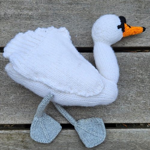 Mute Swan Knitting Pattern PDF Download - Fitting in Knitting