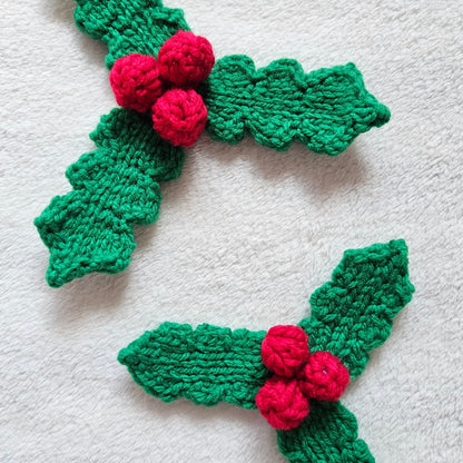 Holly & Berries Knitting Pattern PDF Download