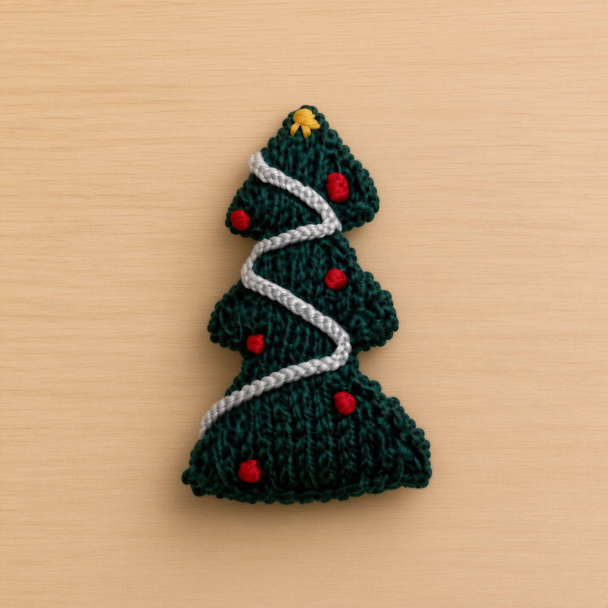 Little Christmas Tree Knitting Pattern PDF Download - Fitting in Knitting