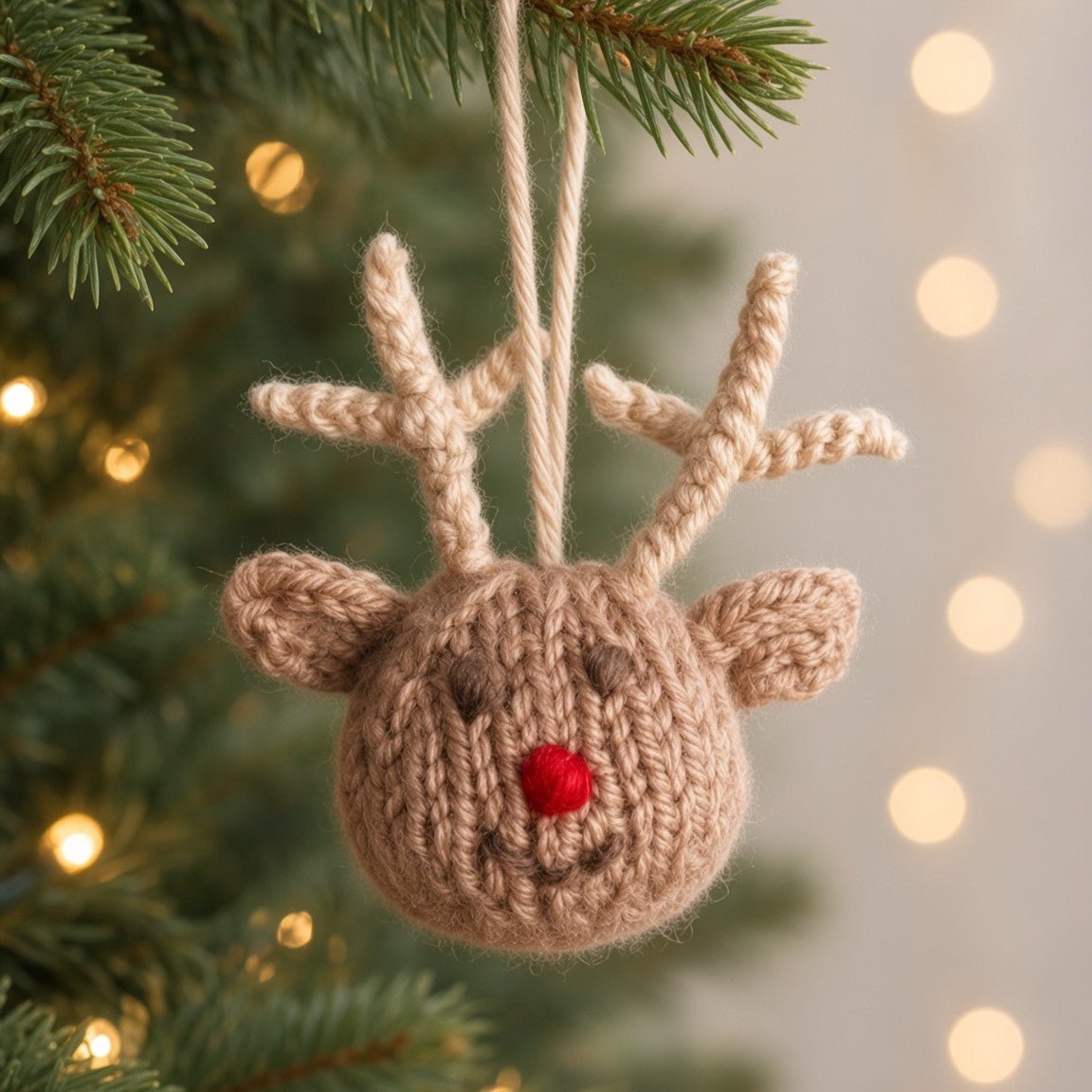 Little Reindeer Knitting Pattern PDF Download - Fitting in Knitting