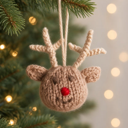 Little Reindeer Knitting Pattern PDF Download - Fitting in Knitting