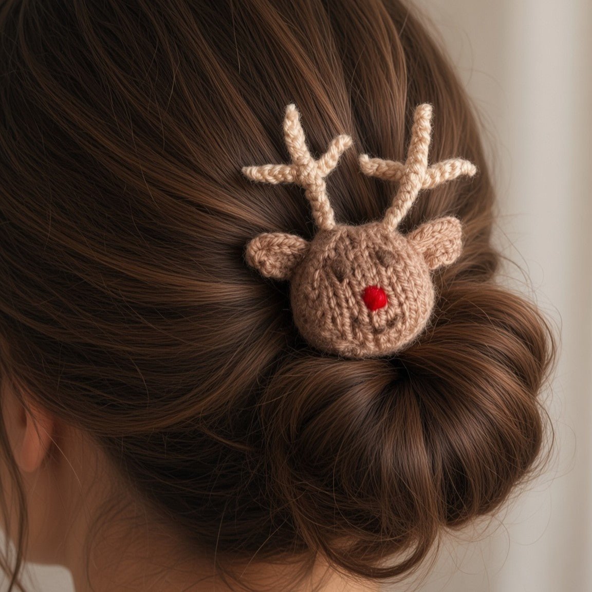 Little Reindeer Knitting Pattern PDF Download - Fitting in Knitting