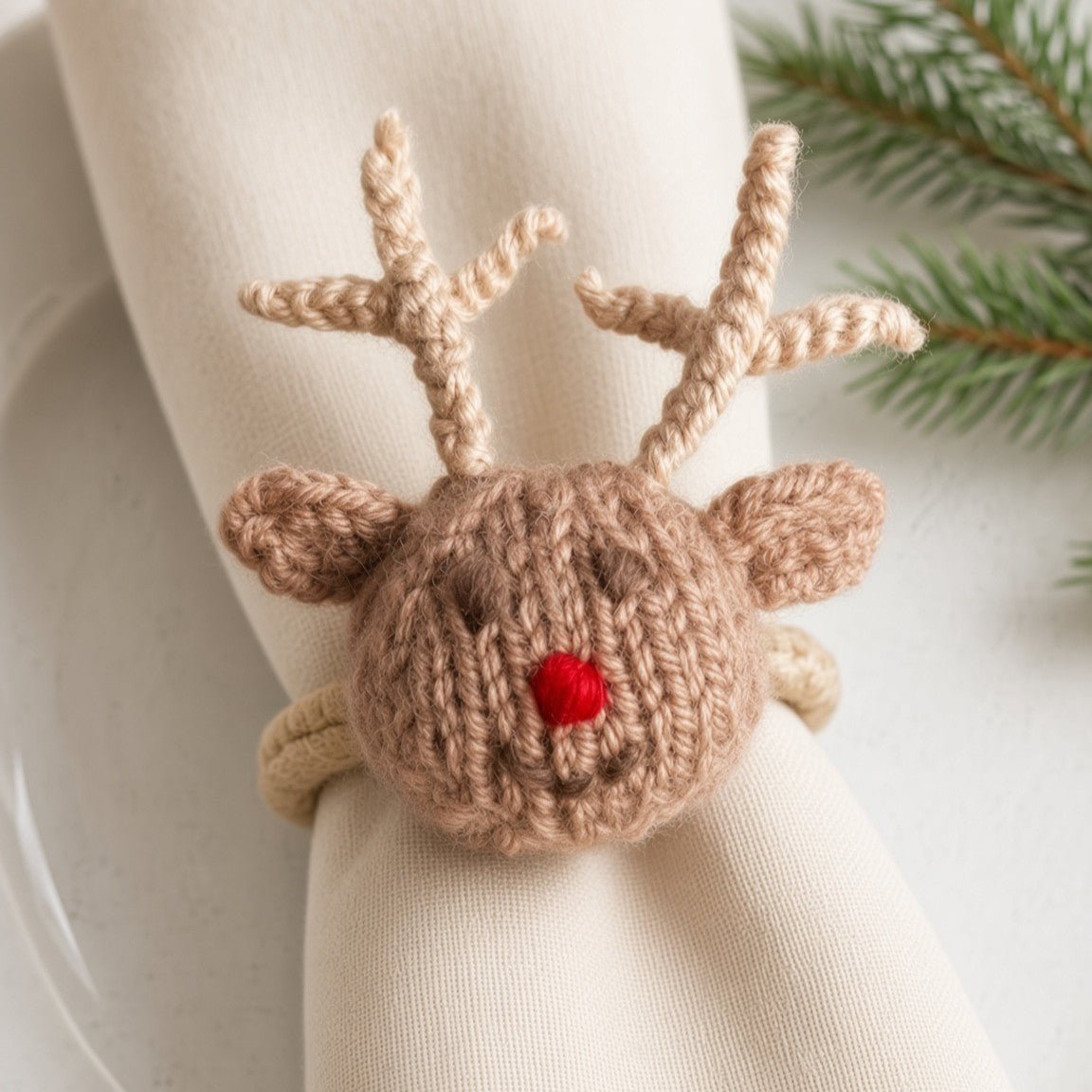 Little Reindeer Knitting Pattern PDF Download - Fitting in Knitting