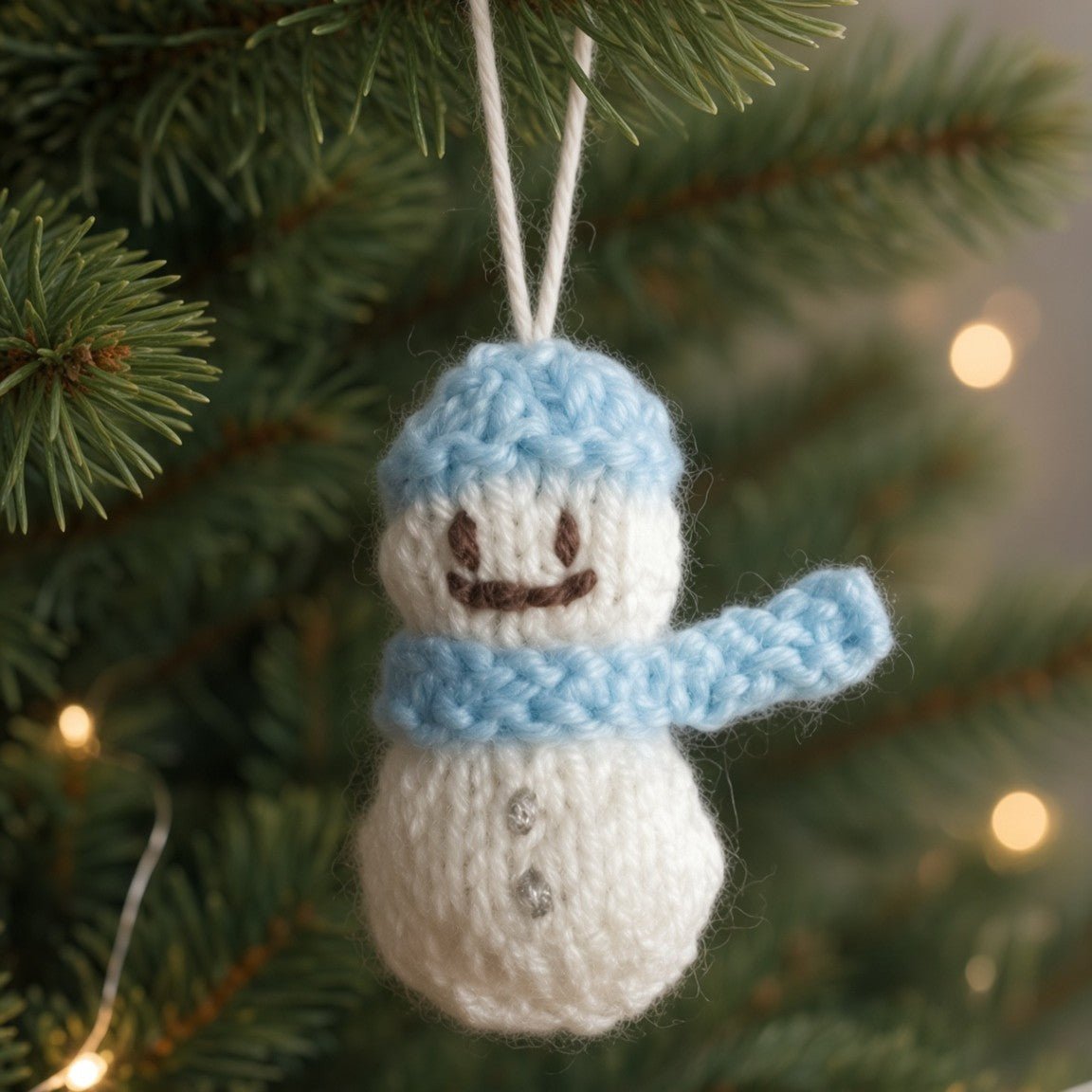 Snowman Knitting Pattern PDF Download - Fitting in Knitting