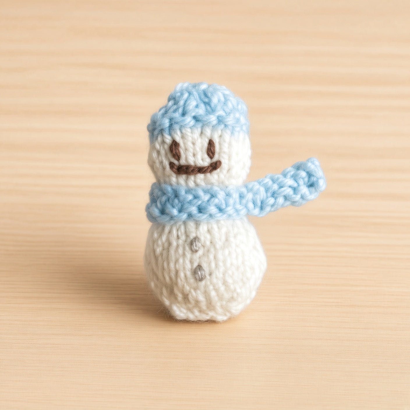 Snowman Knitting Pattern PDF Download - Fitting in Knitting