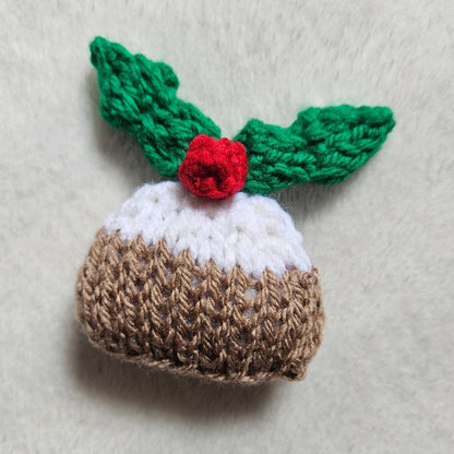 Little Christmas Pudding Knitting Pattern PDF Download - Fitting in Knitting