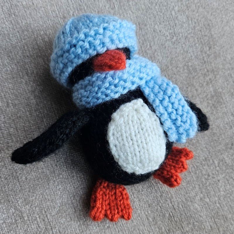 Penguin Knitting Pattern PDF Download - Fitting in Knitting