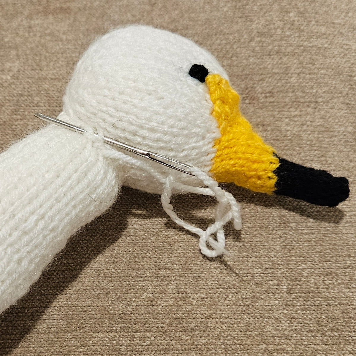 Whooper Swan Knitting Pattern PDF Download - Fitting in Knitting