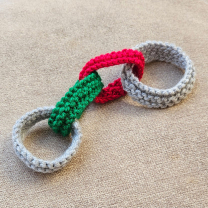Napkin Rings and Knitted Paper Chains Knitting Pattern PDF Download - Fitting in Knitting