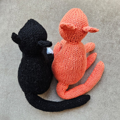 Cat Knitting Pattern PDF Download - Fitting in Knitting