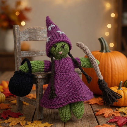 Witch Knitting Pattern PDF Download - Fitting in Knitting