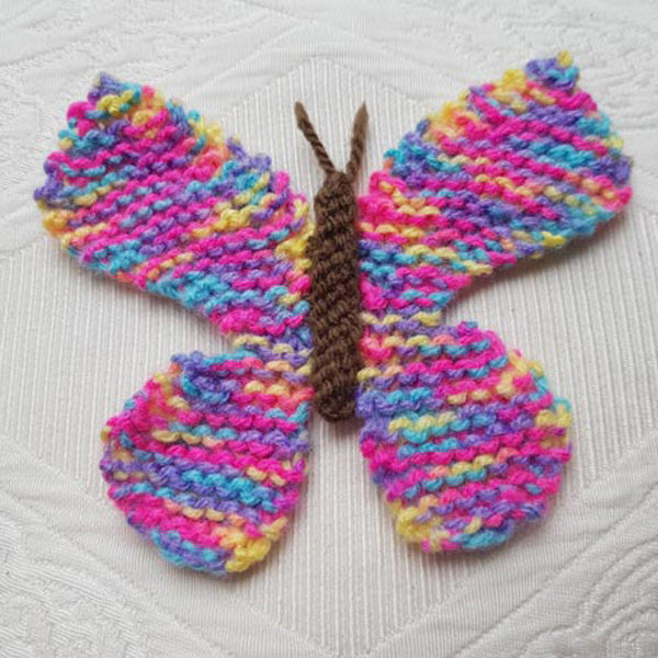 Quick Butterfly Knitting Pattern PDF Download