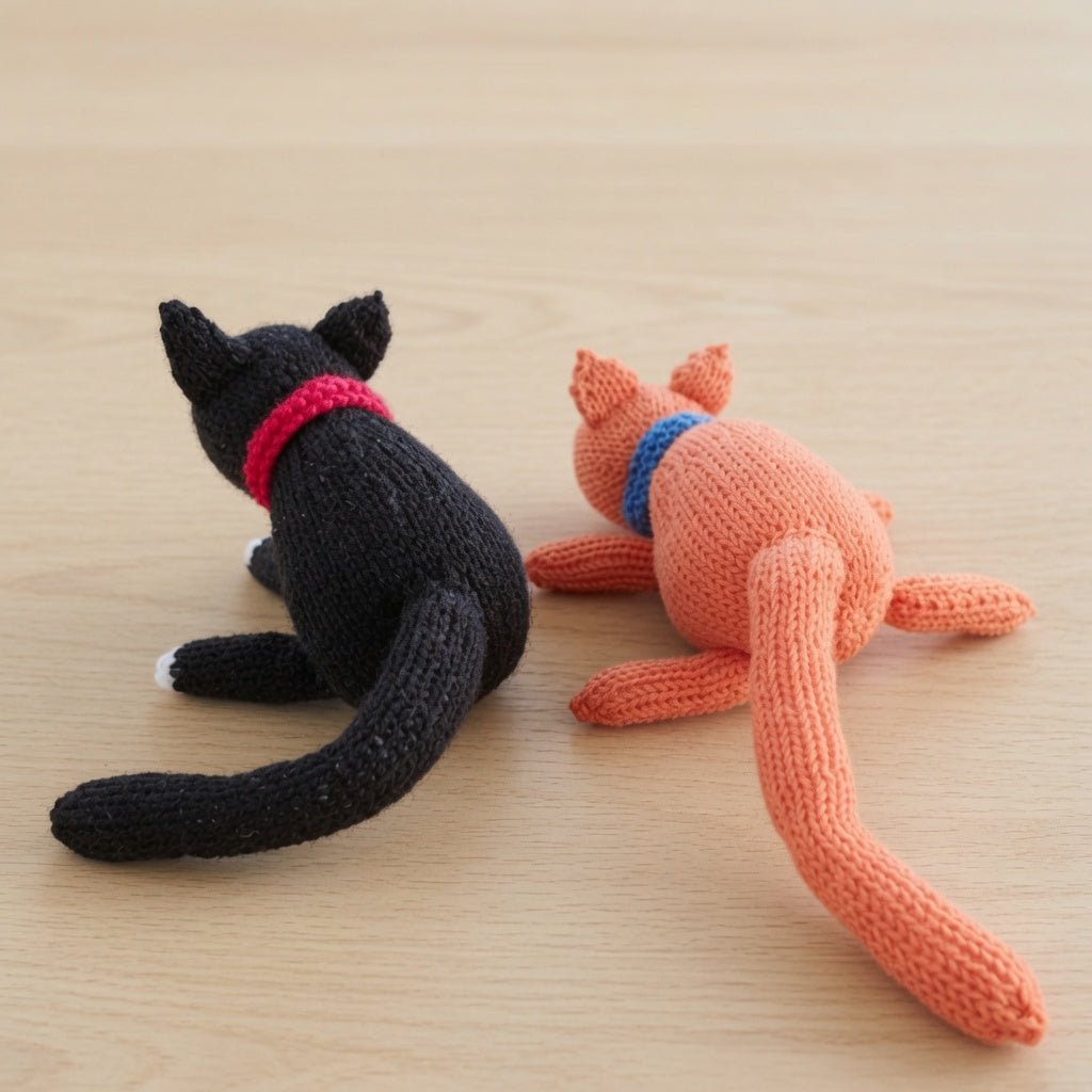 Cat Knitting Pattern PDF Download - Fitting in Knitting