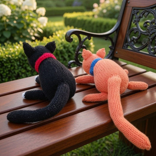 Cat Knitting Pattern PDF Download - Fitting in Knitting