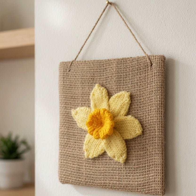 Daffodil Picture Knitting Pattern PDF Download - Fitting in Knitting