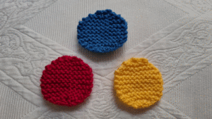 Knitted Spots or Knitted Circles Knitting Pattern PDF Download